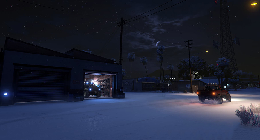 Sandy Shores Mechanic Garage